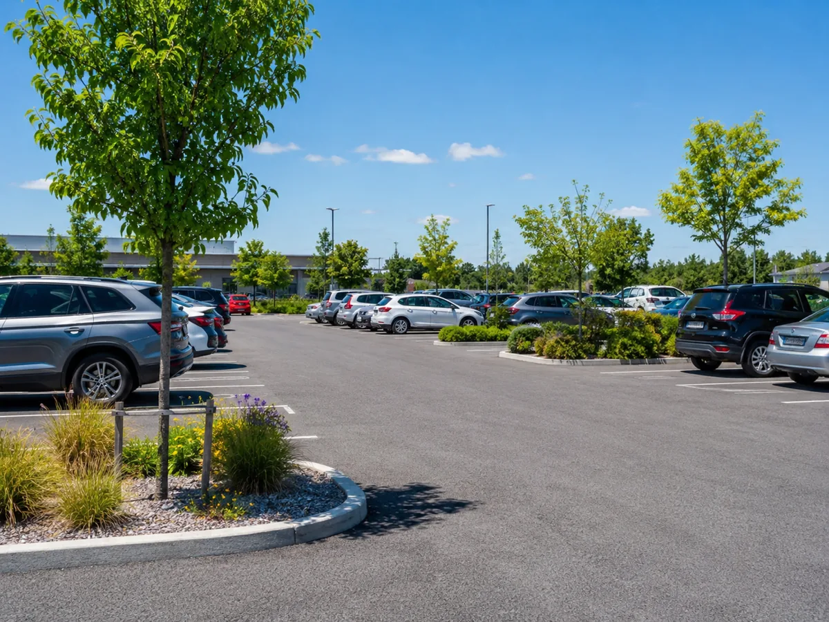 Parking lokacija sa detekcijom vozila i sigurnosnim elementima