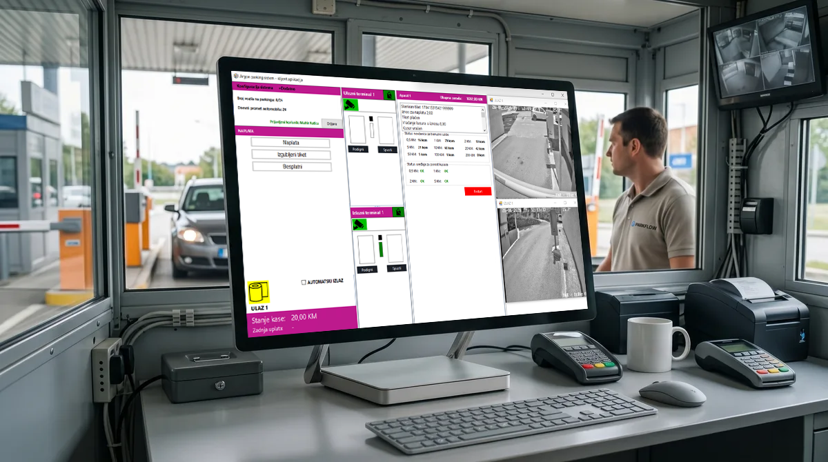 Centralni software za kontrolu parking sistema