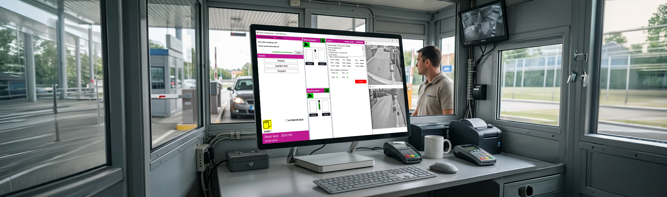 Parking control dashboard za upravljanje parking sistemom
