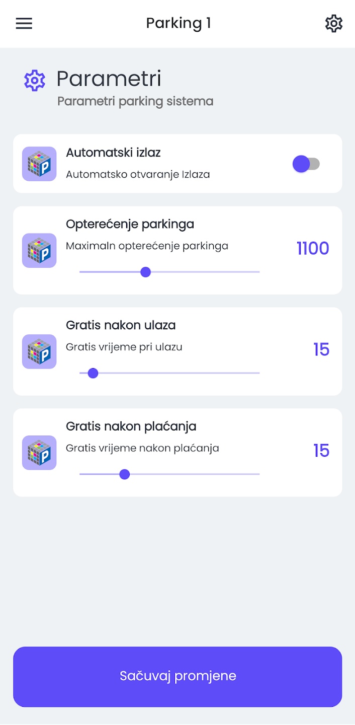 Argon Smart Parking Management mobilni ekran 8